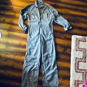 VTG STRIPED COVERALLS